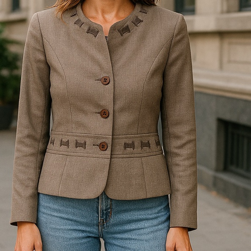 Jones New York Brown Women's Blazer
